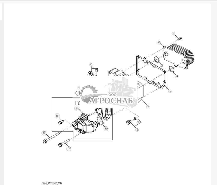 5945 Маслоохладитель 